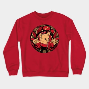 Red and Cream Circle of the Chihuahua Crewneck Sweatshirt